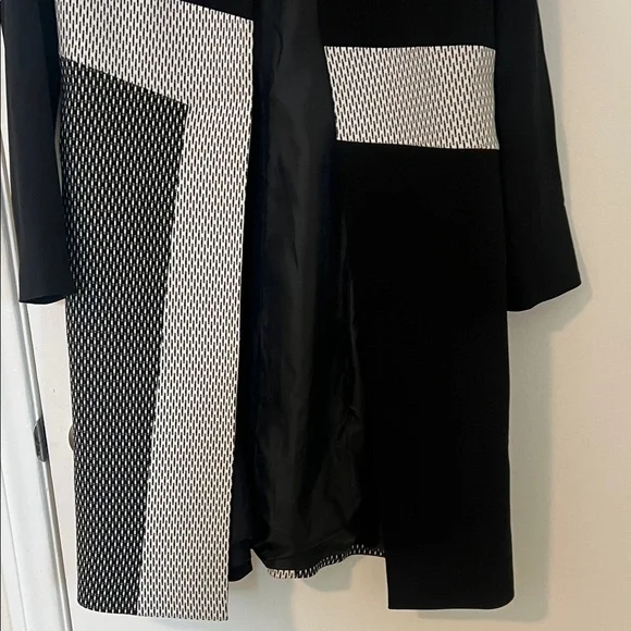 Calvin Klein Women's Black and White Long Blazer / Coat - Picture 9 of 12